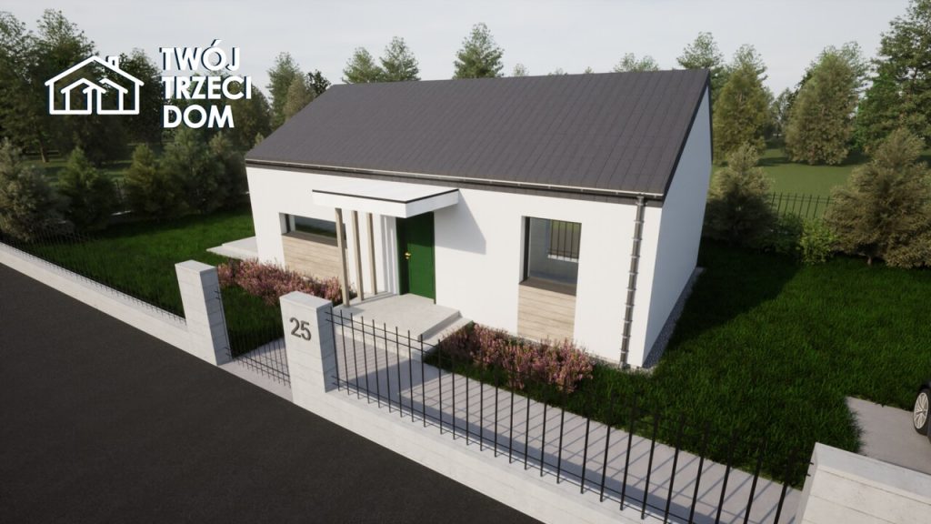 Dom autorski projekt domu 80m2 Bełchatów Twój Trzeci Dom 
Firma Budowlana Bełchatów