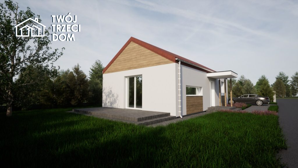 Dom autorski projekt domu 80m2 Bełchatów Twój Trzeci Dom 
Firma Budowlana Bełchatów