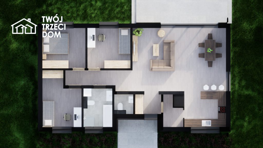 Projekt domu 100m2 bełchatów firma budowlana budowa domów