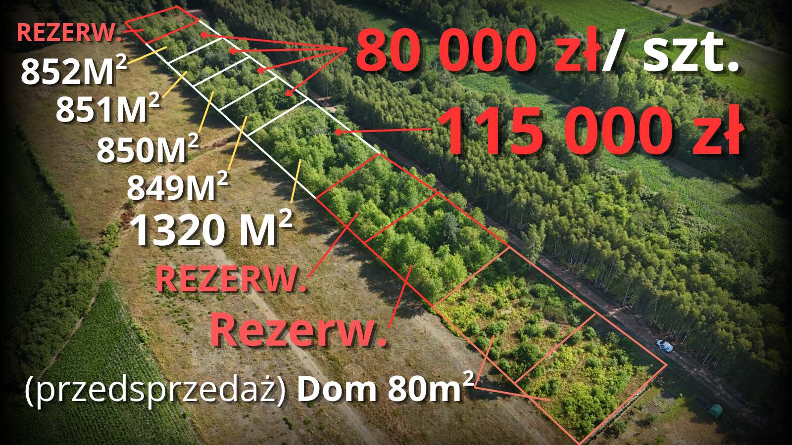 działki dobrzelów